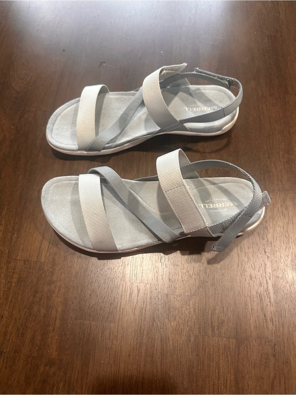 Merrell District 3 Strap Web Sandals Monument Gray Women’s Size 9 - Picture 2 of 8